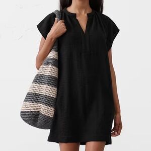 Gathered Neck Mini Dress